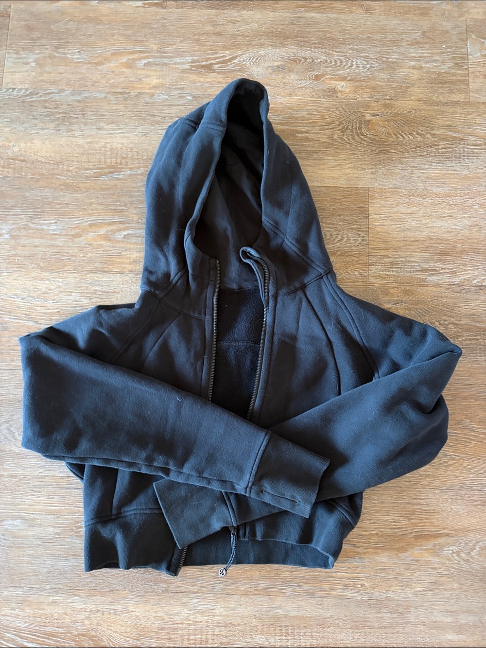lululemon athletica Black Full‑Zip Hooded Sweatshirt